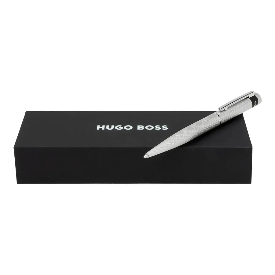 Hugo Boss HSW3674B Loop Diamond Chrome Ballpoint Pen