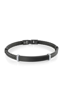 Italgem SMBG131-8.27 Blaxk-IP-S.Steel 2-Row-Cable 8.27”-Bangle