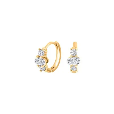 Joanli Nor 30453555900 KIRA Gold Earrings 9mm GP