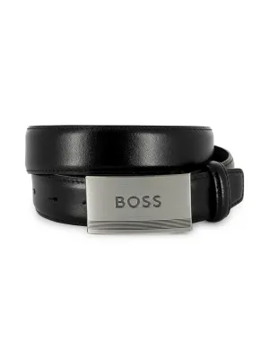 Boss J51741 Boy's Boss Silver Buckle Leather Belt/