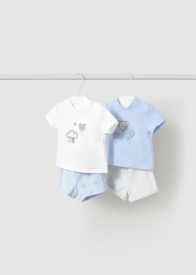 Mayoral 1609 Baby Boy’s SS T-Shirt & Shorts Set/