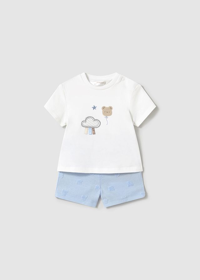 Mayoral 1609 Baby Boy’s Short Sleeve T-Shirt & Shorts Set