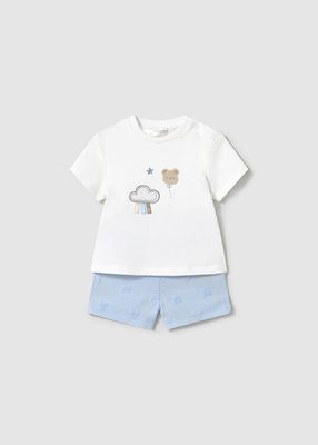 Mayoral 1609 Baby Boy’s SS T-Shirt & Shorts Set/