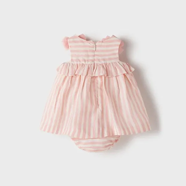 Mayoral 1865 Baby Girls Slvless Print Dress – Fragola Pink