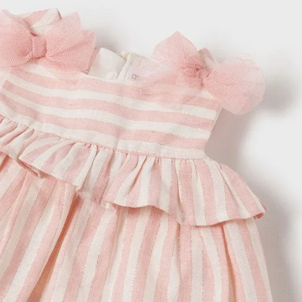 Mayoral 1865 Baby Girls Slvless Print Dress – Fragola Pink