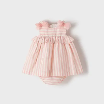 Mayoral 1865 Baby Girls Slvless Print Dress – Fragola Pink
