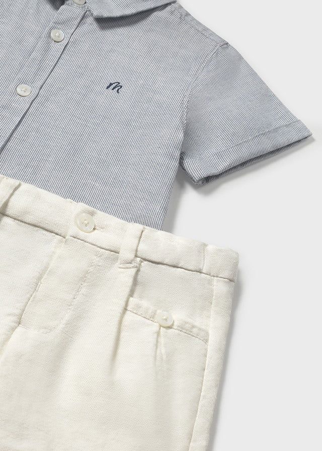 Mayoral 1251 Baby Boy’s Shirt & Short Set