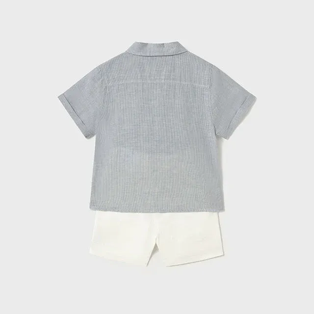 Mayoral 1251 Baby Boy’s Shirt & Short Set
