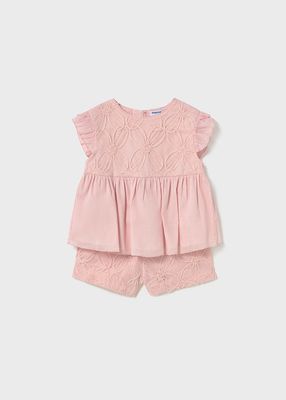 Mayoral 1261 Baby Girl's Top & Short Set