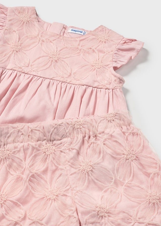 Mayoral 1261 Girl's Junior Top & Short Set
