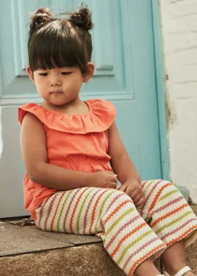 Mayoral 1575 Girls Junior Top & Crochet Short Set