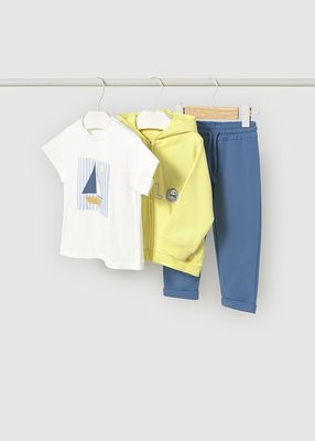 Mayoral 1842 Boy Junior Hoodie Top Jogger 3PC