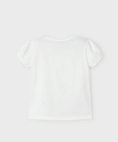 Mayoral 3001 Girls Junior Bow Lace T-Shirt