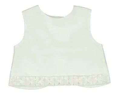 Mayoral 3022 Girls Junior Sleeveless Detailed Trim Top/ 