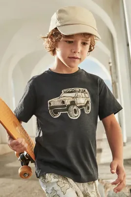 Mayoral 3031 Boy’s SS T-Shirt w/ Car Design/