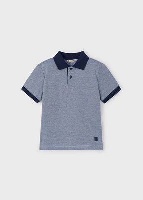 Mayoral 3105 Boys Junior Short Sleeve Textured Polo