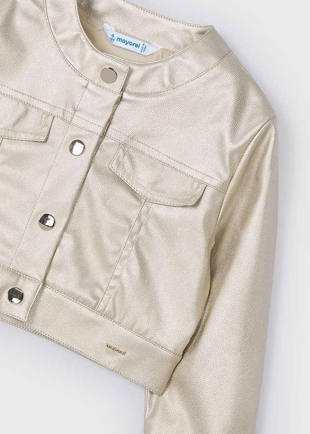 Mayoral 3404 Girl’s Leather Jacket