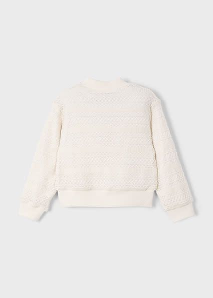 Mayoral 3409 Girl’s Knit Zip Up Jacket