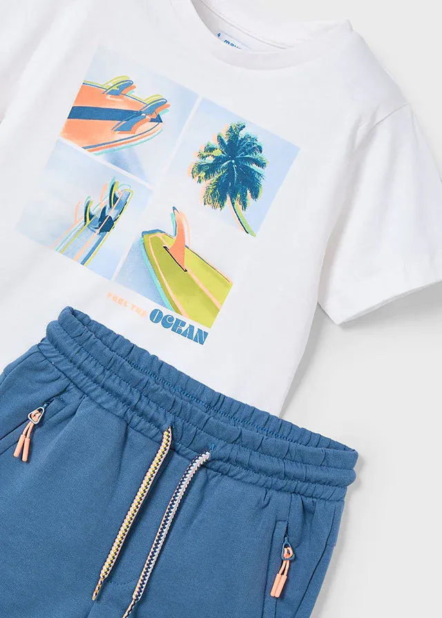 Mayoral 3611 Boy’s “Ocean” Knit Top & Bottom Set