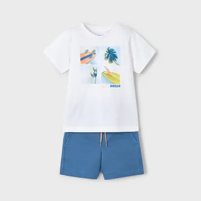 Mayoral 3611 Boy’s “Ocean” Knit Top & Bottom Set