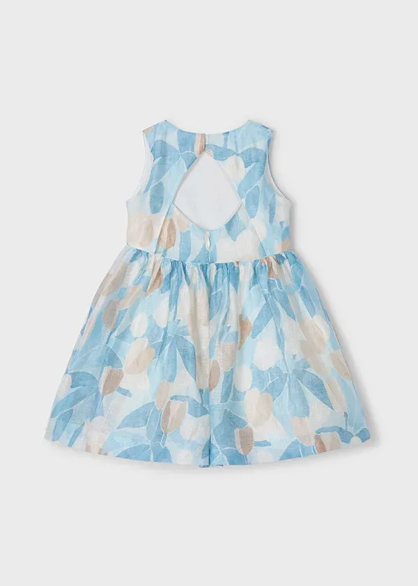 Mayoral 3913 Girl’s Floral Print Dress