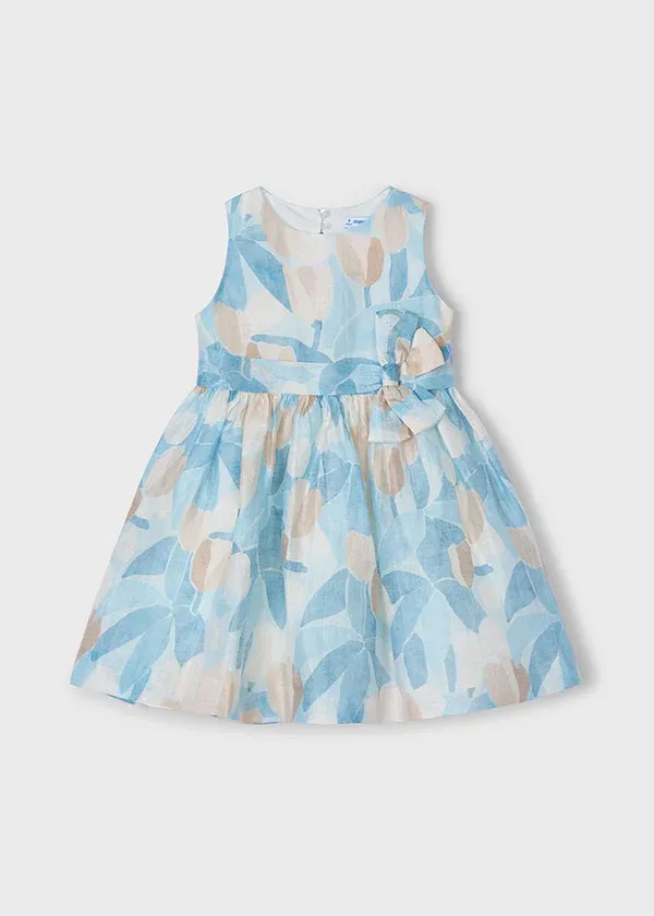 Mayoral 3913 Girl’s Floral Print Dress
