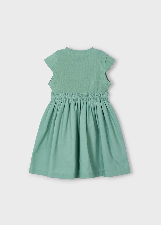 Mayoral 3927 Girl’s Ribbed & Ruffle Dress