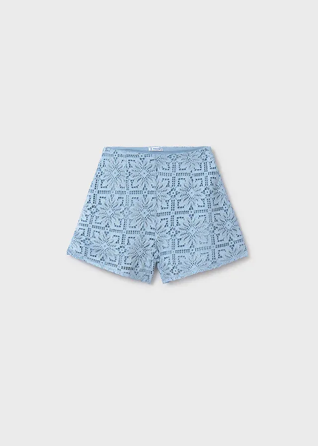 Mayoral 6213 Girl’s Lace Layered Shorts