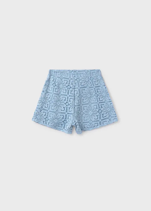 Mayoral 6213 Girl’s Lace Layered Shorts