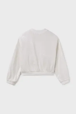Mayoral 6403 Girl’s Sequin Bomber Jacket/