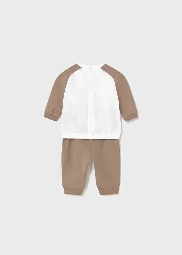 Mayoral 1612 Baby Boy Long Sleeve Bear Top & Jogger Set