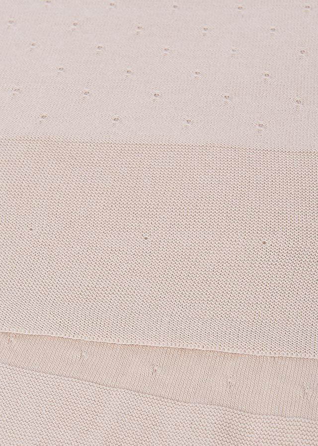 Mayoral 9854 Baby’s OS Knit Blanket/ STONE