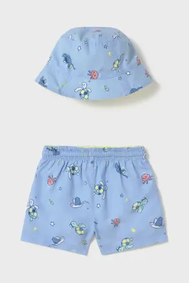 Mayoral 1646 Baby Boy Swim Shorts & Hat 2PC/