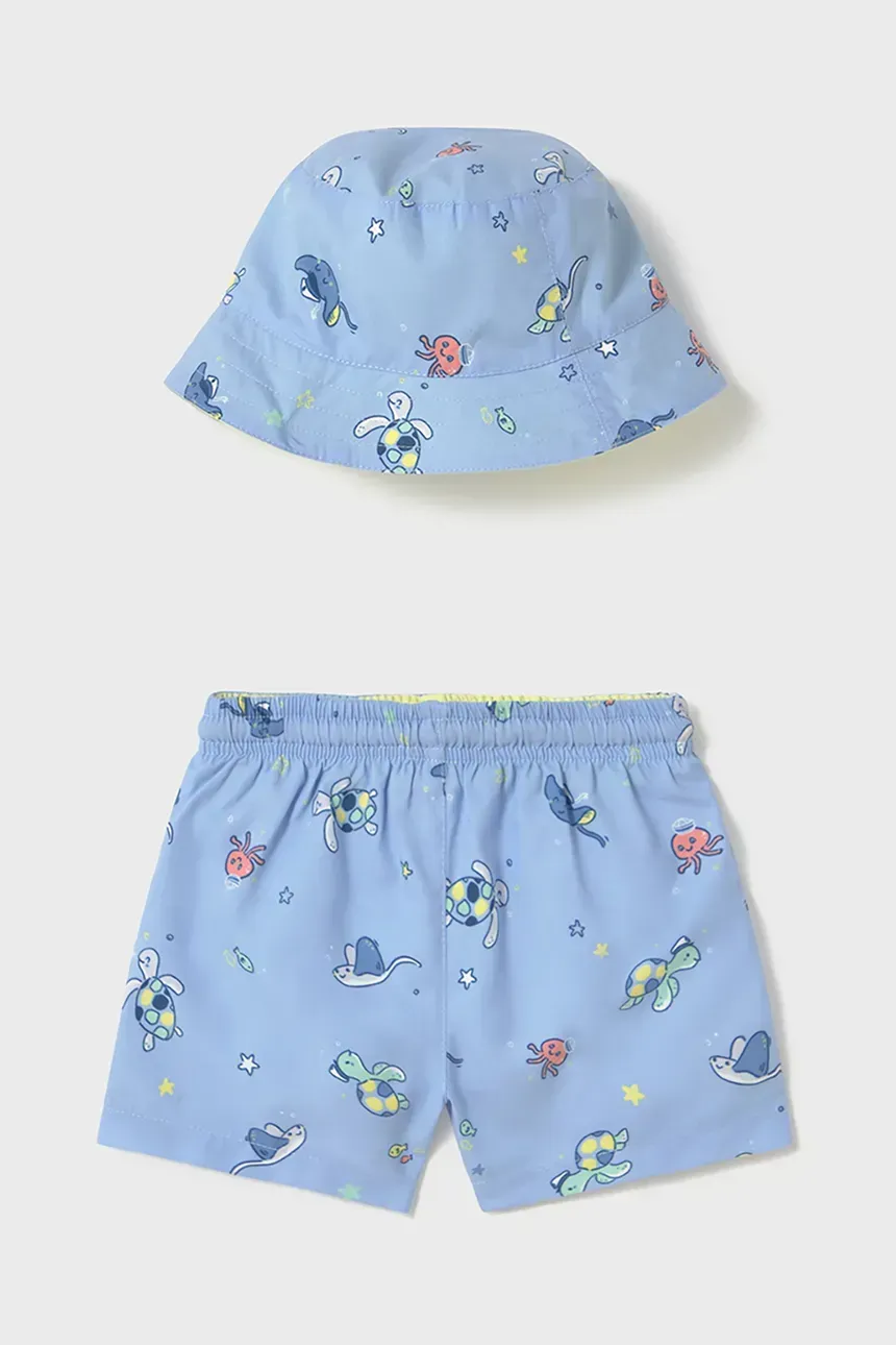 Mayoral 1646 Boys Junior Swim Shorts & Hat 2PC