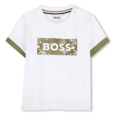 Boss J52109/J52074 Boy’s Short Sleeve T-Shirt & Swimsuit Bottom Set