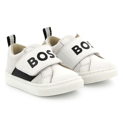 BOSS J52161 Baby Boy’s Logo Sneakers/
