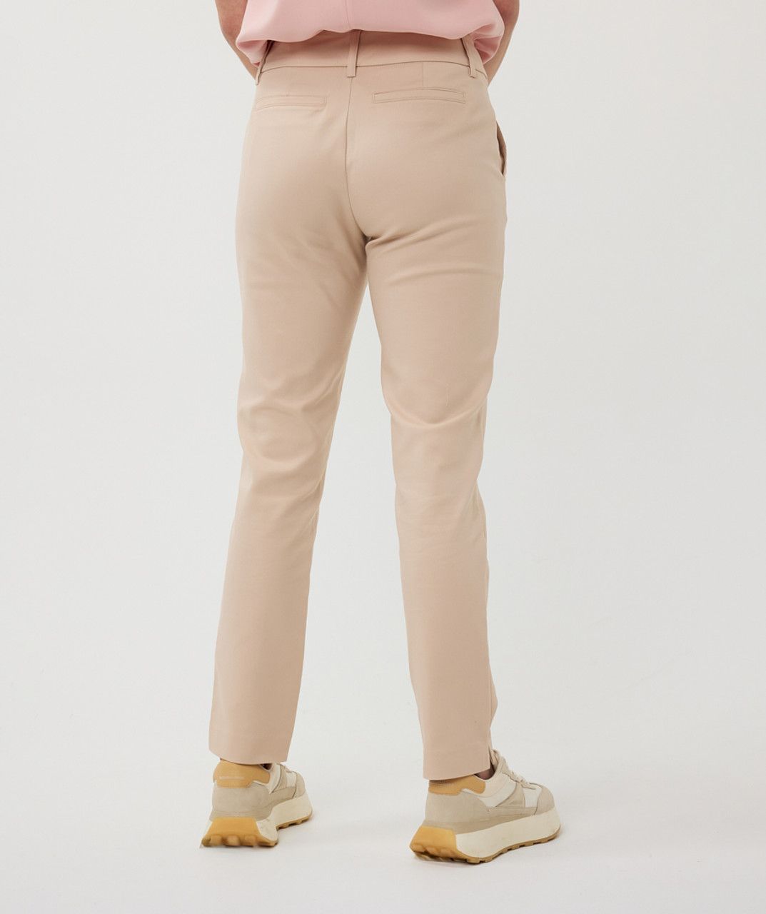 Esqualo SP25.10026 Stretch Dress Pants – Light Stone