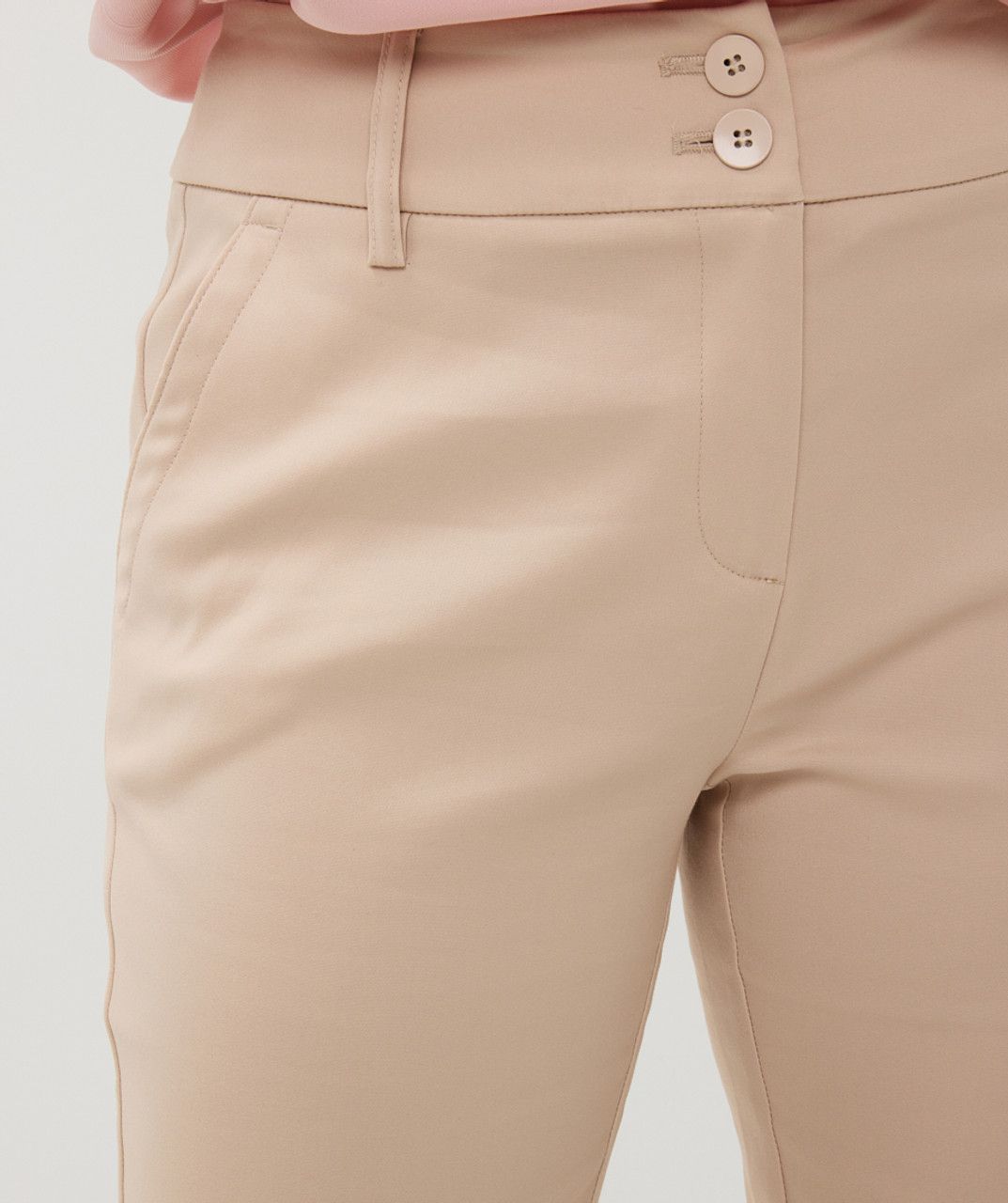 Esqualo SP25.10026 Stretch Dress Pants – Light Stone