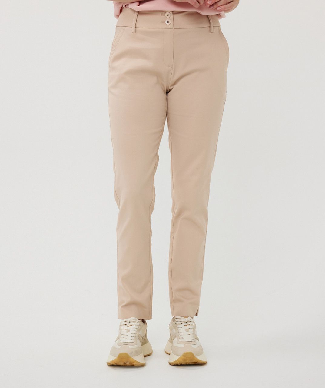 Esqualo SP25.10026 Stretch Dress Pants – Light Stone