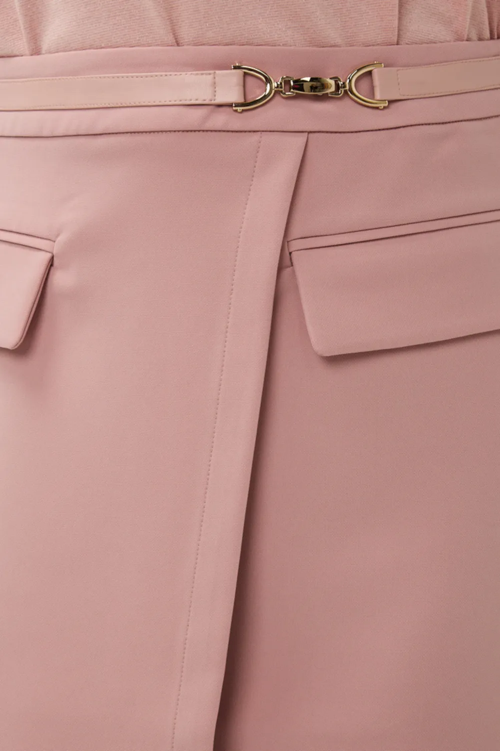 Esqualo SP2510007 Gold Buckle Detail Skirt