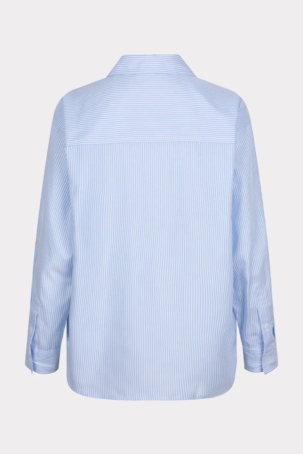 Esqualo SP25.14005 Striped Drop Shoulder Blouse – Blue White