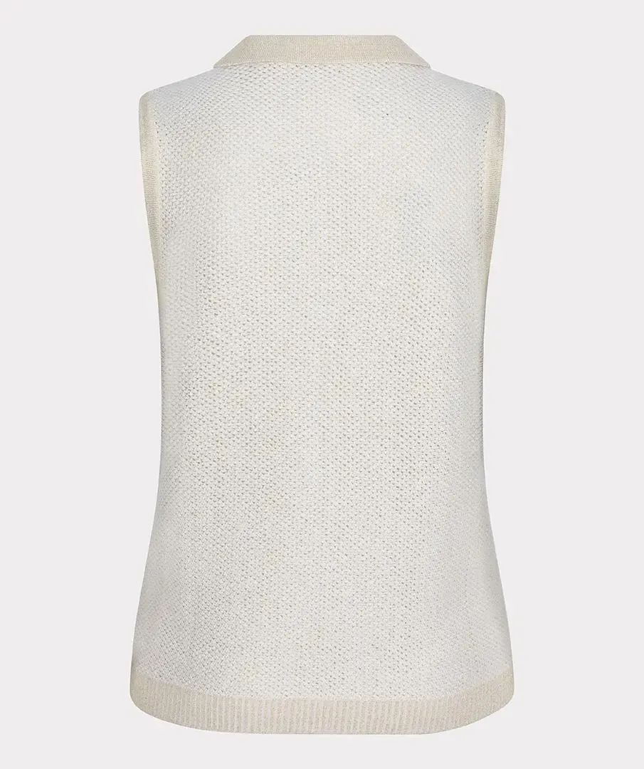 Esqualo SP25.27003 Knit Sleeveless Polo Top
