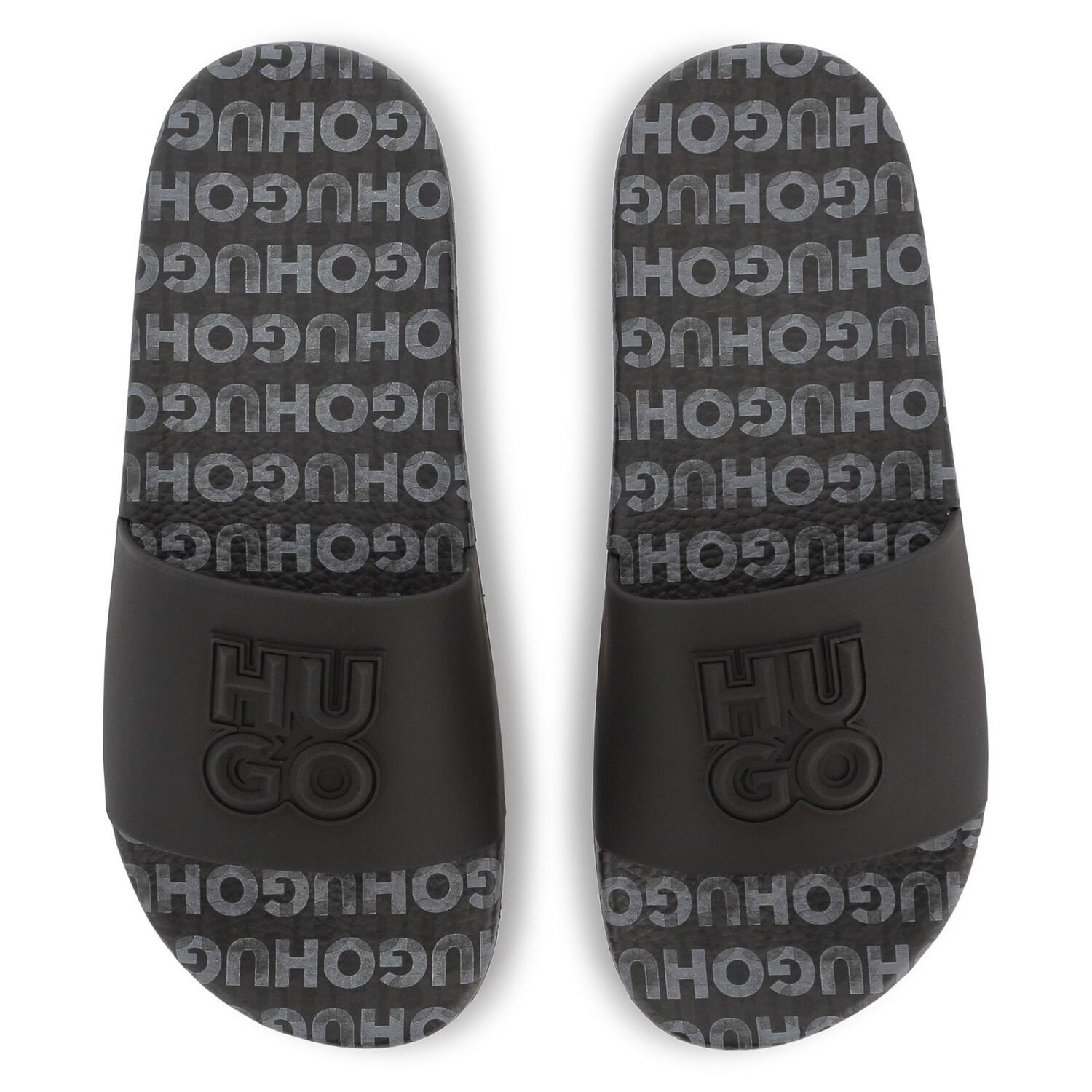 Hugo Boss G00298 Boy’s “Hugo” Logo Slide Sandals – Black