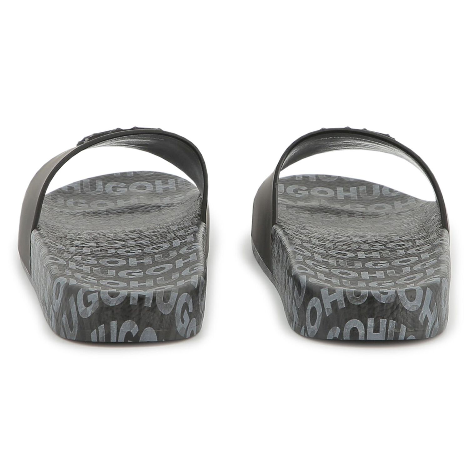 Hugo Boss G00298 Boy’s “Hugo” Logo Slide Sandals – Black