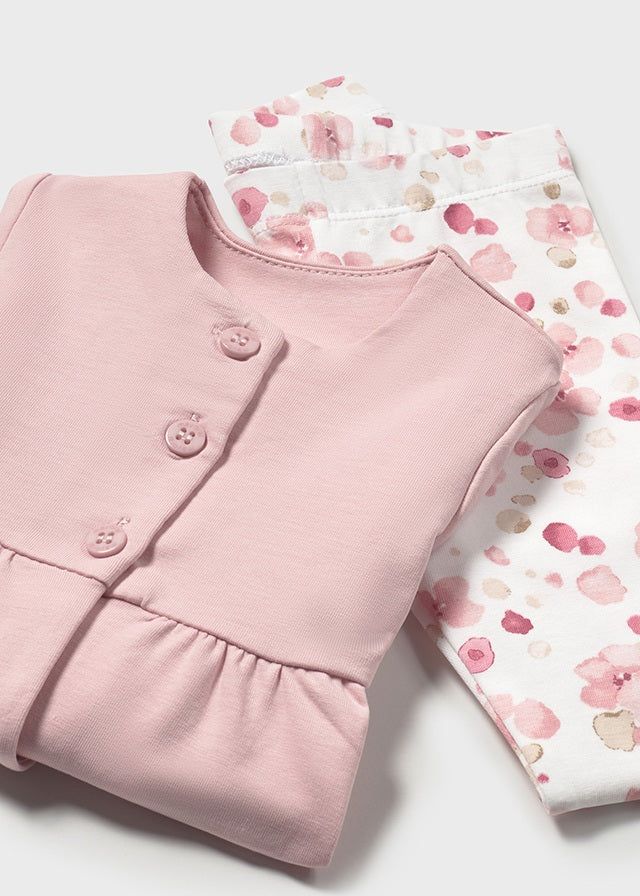 Mayoral 1761 Baby Girl's Cardigan Top & Legging 3PC