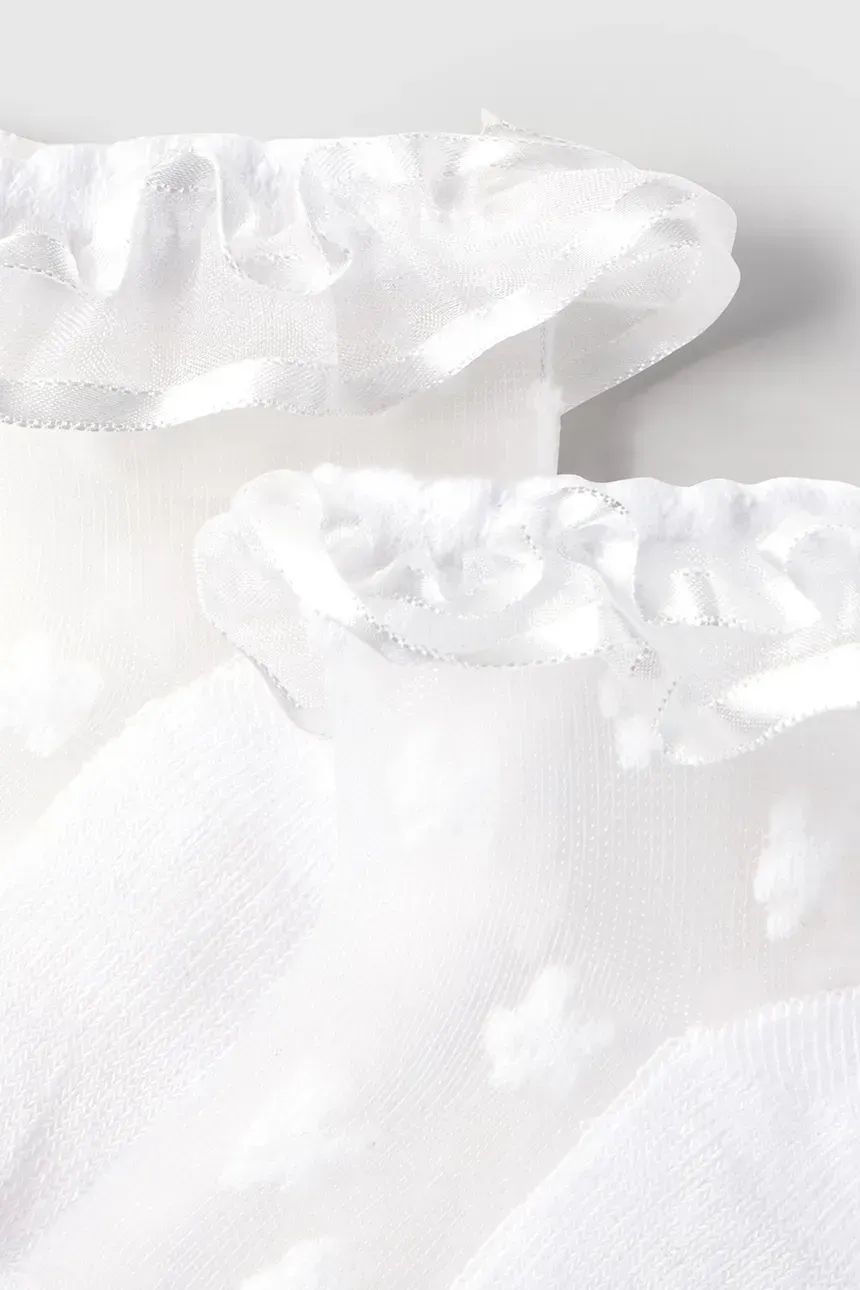 Mayoral 9871 Baby Girl’s Flowers&Frill Plumeti Socks
