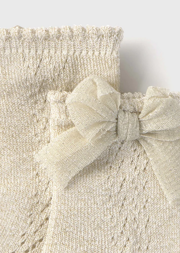 Mayoral 10871 Baby Girl’s Mid-Lenght Socks – Champagne