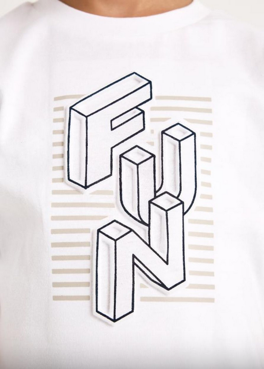 Mayoral 3027 Boy’s Junior 3D “FUN” Print T-Shirt/15 BLANCO