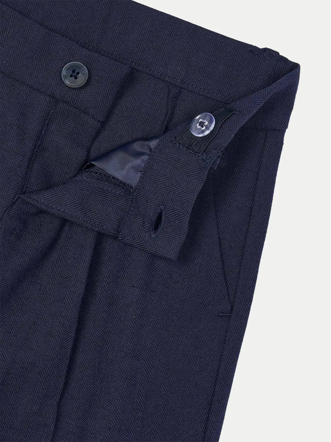 Mayoral 3563 Boy’s Chino Tailoring Linen Pants – Marino