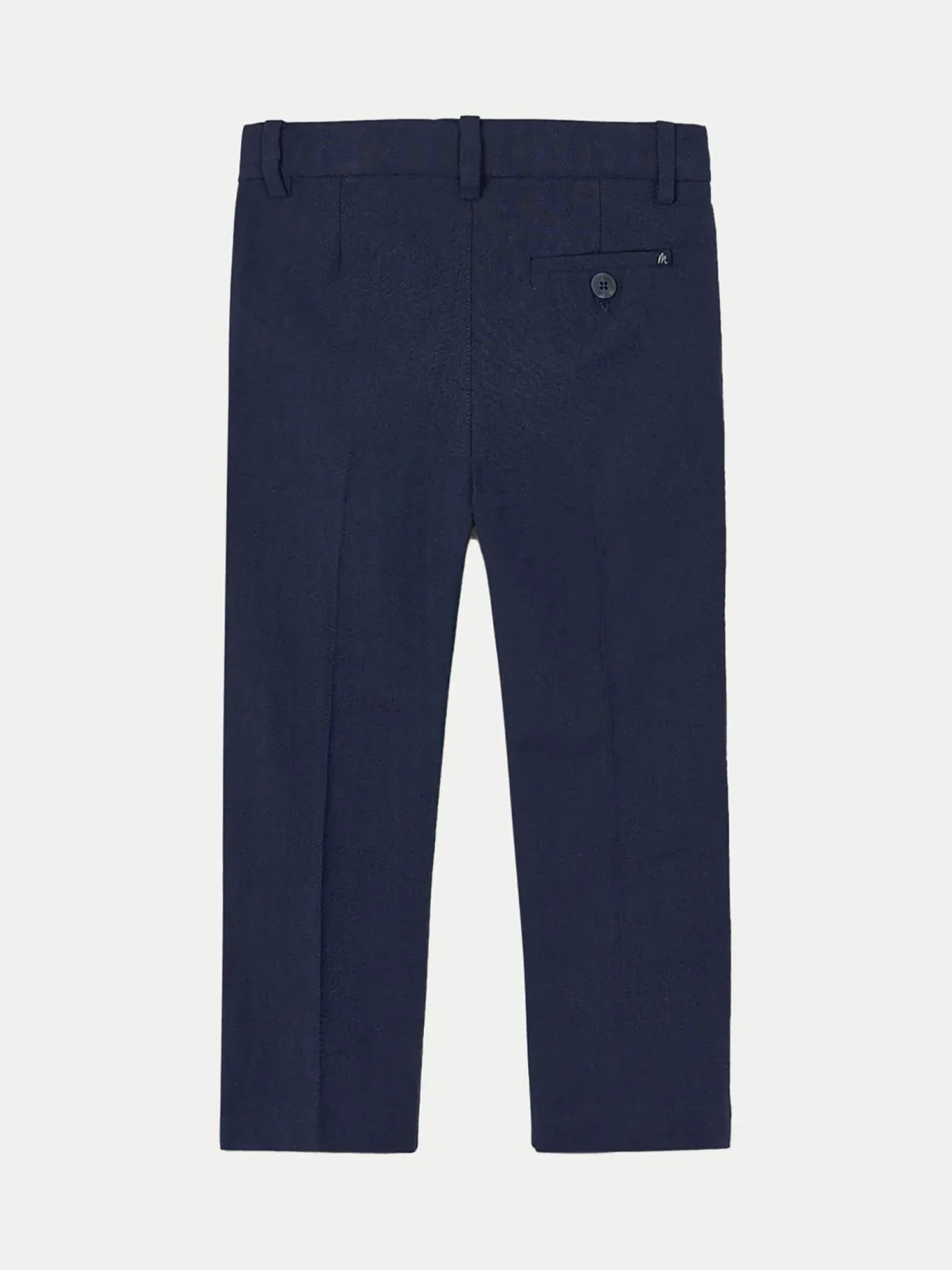 Mayoral 3563 Boy’s Chino Tailoring Linen Pants – Marino